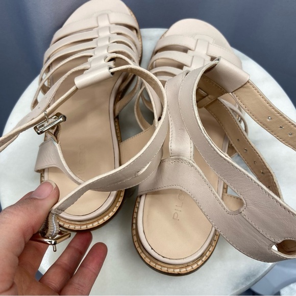 Pilcro Anthropologie Casual Gladiator Leather Strappy Sandals Size 40 - Picture 7 of 7